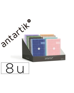 Agenda escolar antartik 26-27 espiral essentials diseños surtidos bilingüe 80g papel fsc