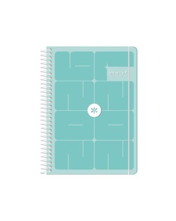 Agenda escolar antartik 26-27 espiral essentials diseños surtidos bilingüe 80g papel fsc