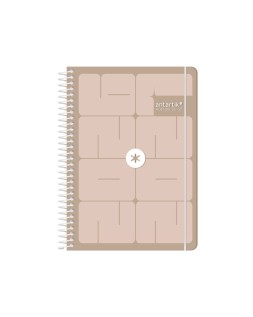 Agenda escolar antartik 26-27 espiral essentials diseños surtidos bilingüe 80g papel fsc
