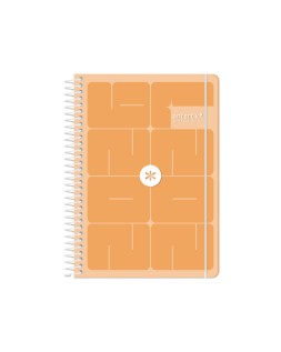 Agenda escolar antartik 26-27 espiral essentials diseños surtidos bilingüe 80g papel fsc