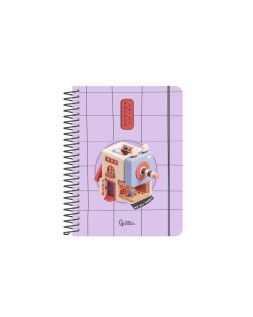 Agenda escolar liderpapel 26-27 espiral oriental diseños surtidos bilingüe 80 g papel fsc expositor 8 unidades