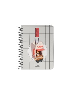 Agenda escolar liderpapel 26-27 espiral oriental diseños surtidos bilingüe 80 g papel fsc expositor 8 unidades