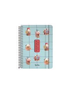 Agenda escolar liderpapel 26-27 espiral oriental diseños surtidos bilingüe 80 g papel fsc expositor 8 unidades