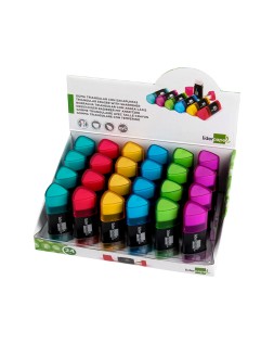 Goma de borrar liderpapel triangular con sacapuntas