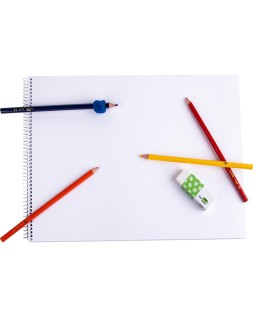 Goma de borrar liderpapel sintetica blanca libre de pvc unidad