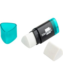 Repuesto goma de borrar liderpapel triangular para er04 blister de 2 unidades