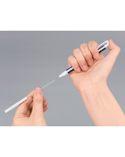 Portagomas tombow mono zero con clip goma rectangular 2,5 x 5 mm color blanco azul y negro