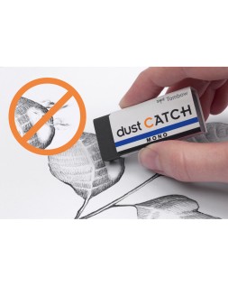 Goma de borrar tombow mono dust catch polimera caucho pvc negro especial atrapa residuos