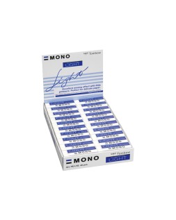 Goma de borrar tombow mono light polimera caucho pvc especial para borrado delicado