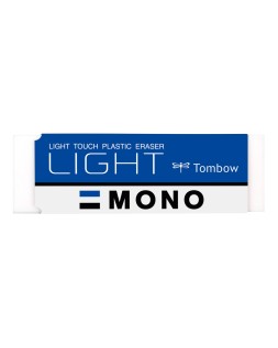 Goma de borrar tombow mono light polimera caucho pvc especial para borrado delicado