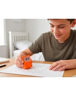 Goma de borrar imaginovo consola con sacapuntas colores surtidos