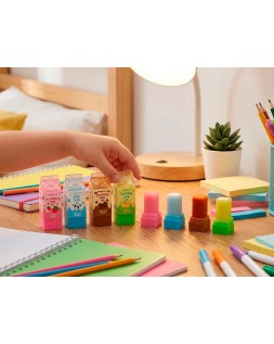 Goma de borrar imaginovo batidos colores surtidos