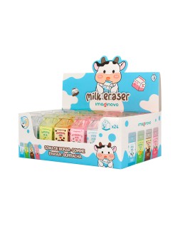 Goma de borrar imaginovo batidos colores surtidos