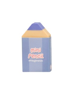 Goma de borrar imaginovo mini lapices colores surtidos