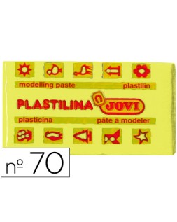 Plastilina jovi 70 amarillo claro unidad tamaño pequeño