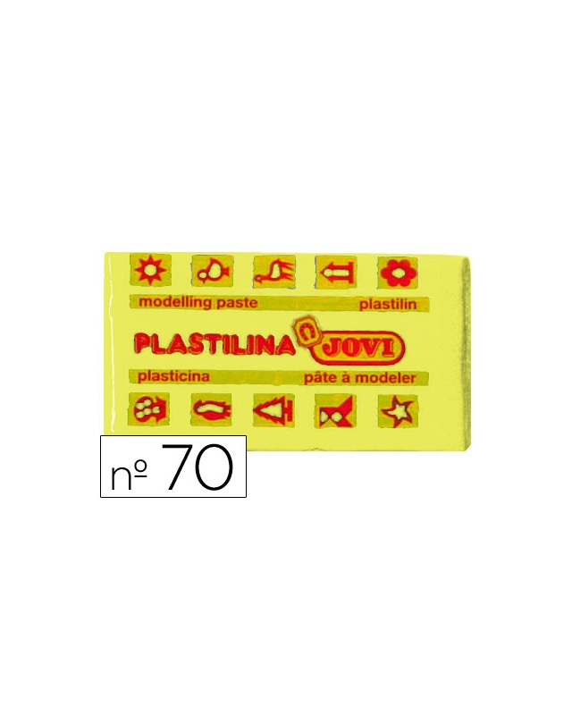 Plastilina jovi 70 amarillo claro unidad tamaño pequeño
