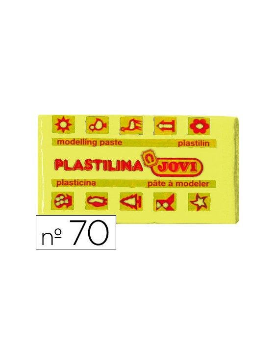 Plastilina jovi 70 amarillo claro unidad tamaño pequeño