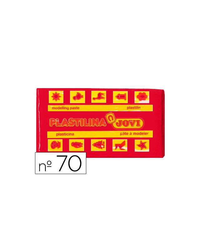 Plastilina jovi 70 rojo unidad tamaño pequeño