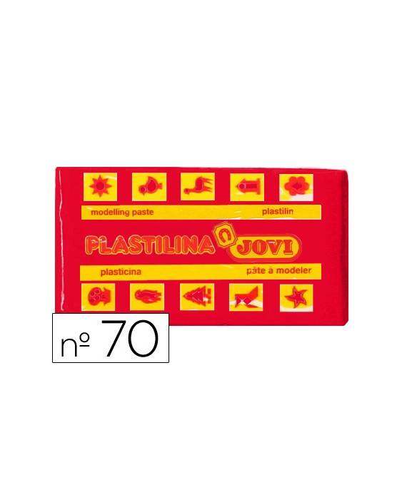 Plastilina jovi 70 rojo unidad tamaño pequeño