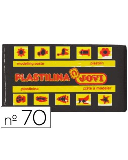 Plastilina jovi 70 negro unidad tamaño pequeño