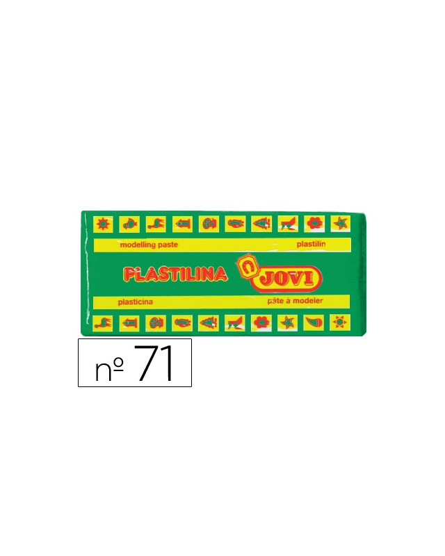 Plastilina jovi 71 verde claro unidad tamaño mediano