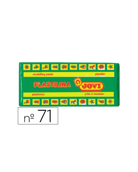 Plastilina jovi 71 verde claro unidad tamaño mediano
