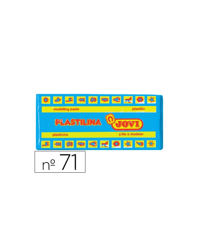 Plastilina jovi 71 azul claro unidad tamaño mediano