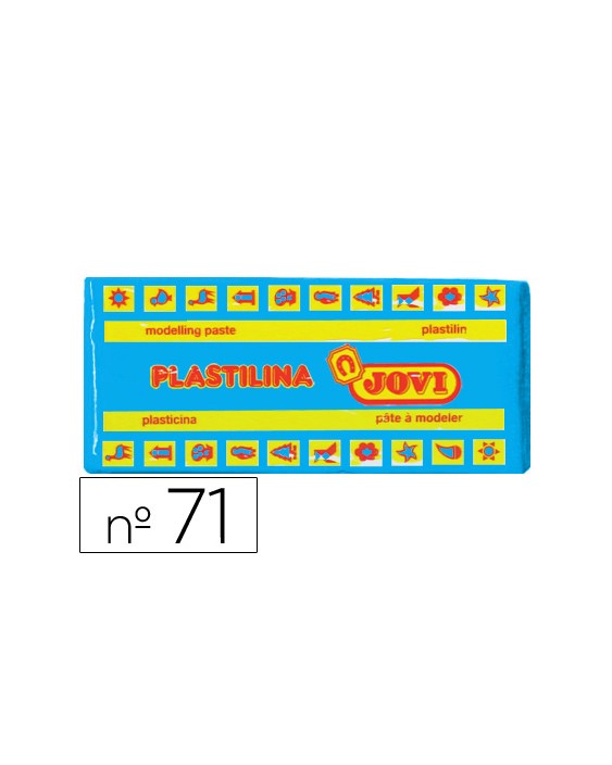 Plastilina jovi 71 azul claro unidad tamaño mediano