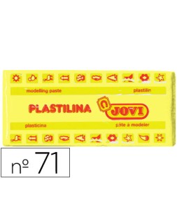 Plastilina jovi 71 amarillo claro unidad tamaño mediano