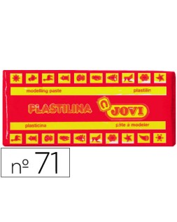 Plastilina jovi 71 rojo unidad tamaño mediano