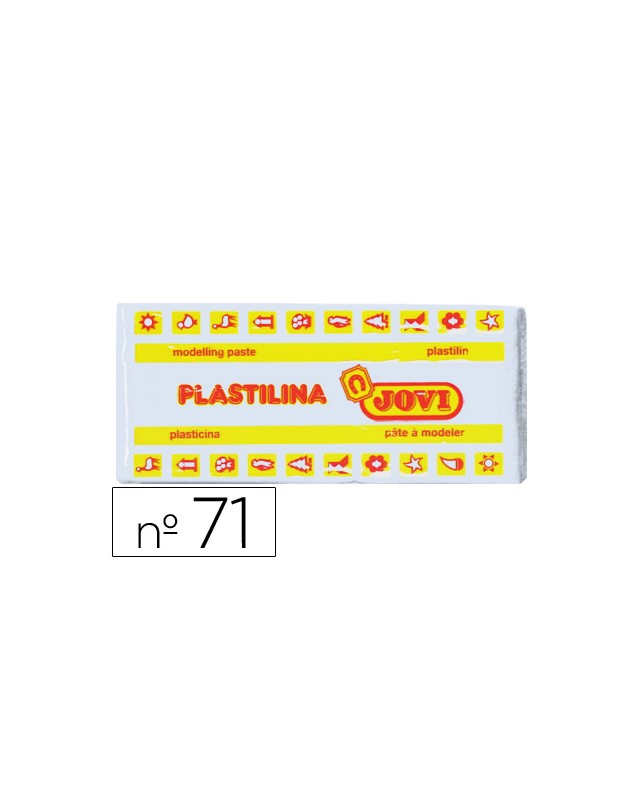 Plastilina jovi 71 blanco unidad tamaño mediano