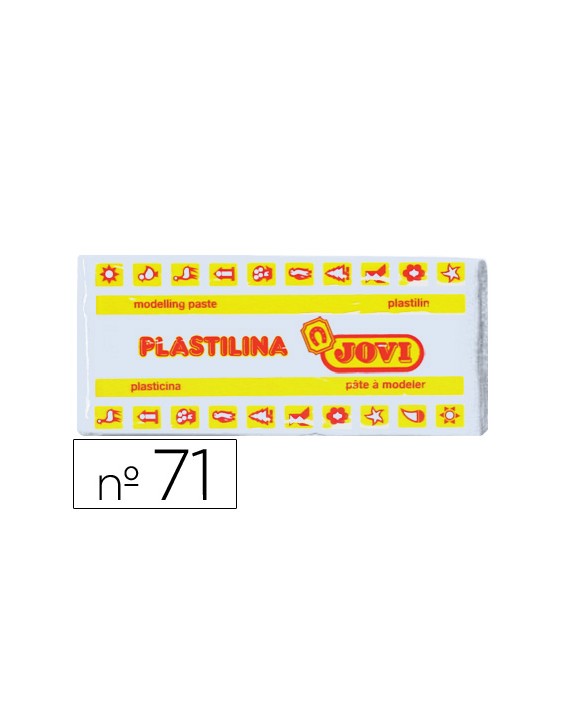 Plastilina jovi 71 blanco unidad tamaño mediano