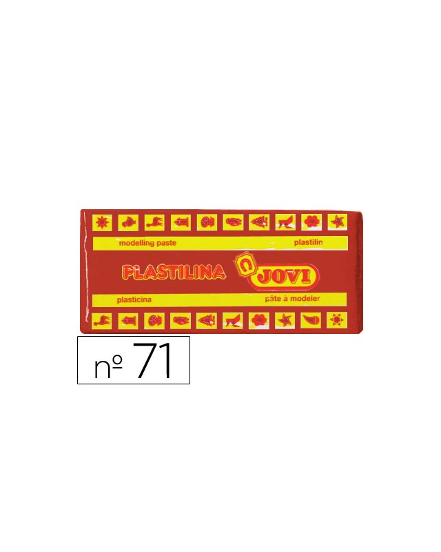Plastilina jovi 71 marron unidad tamaño mediano