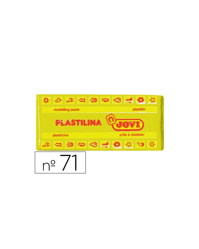 Plastilina jovi 71 amarillo oscuro unidad tamaño mediano
