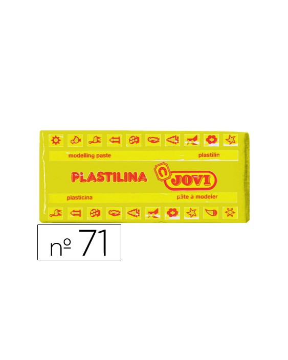 Plastilina jovi 71 amarillo oscuro unidad tamaño mediano