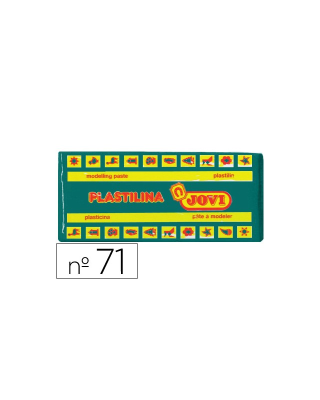 Plastilina jovi 71 verde oscuro unidad tamaño mediano