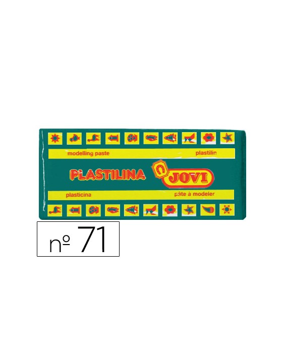 Plastilina jovi 71 verde oscuro unidad tamaño mediano
