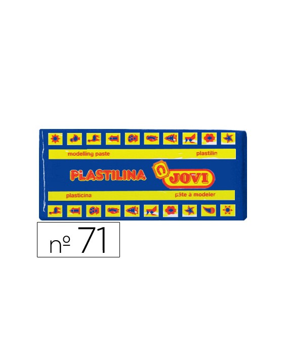 Plastilina jovi 71 azul oscuro unidad tamaño mediano