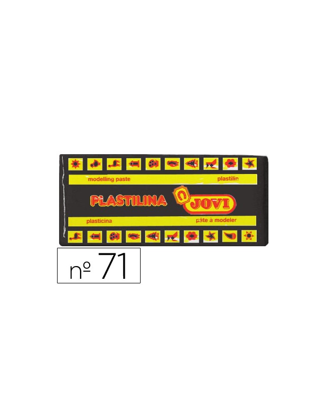 Plastilina jovi 71 negro unidad tamaño mediano