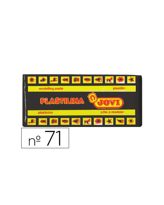 Plastilina jovi 71 negro unidad tamaño mediano