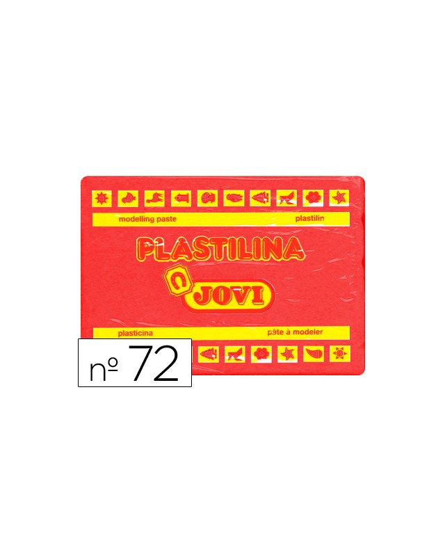 Plastilina jovi 72 rojo unidad tamaño grande