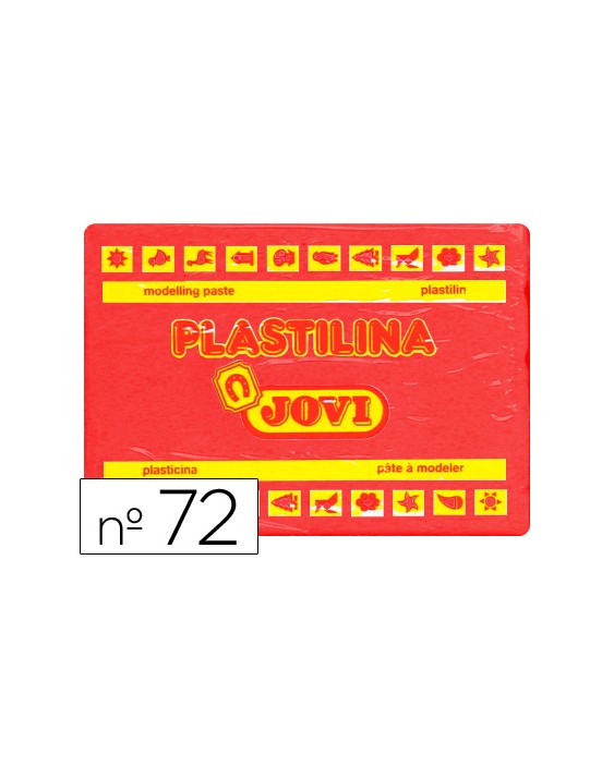 Plastilina jovi 72 rojo unidad tamaño grande