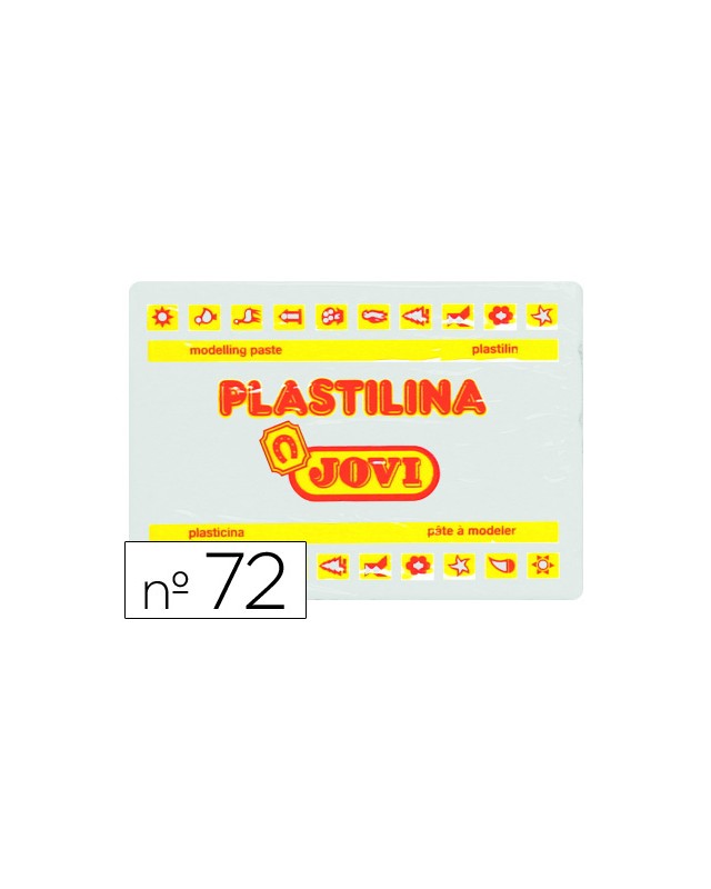 Plastilina jovi 72 blanco unidad tamaño grande