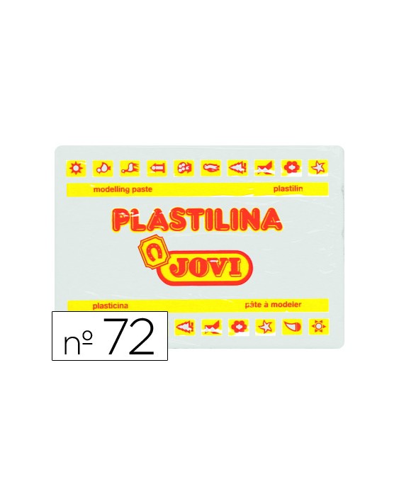 Plastilina jovi 72 blanco unidad tamaño grande