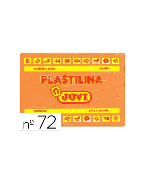 Plastilina jovi 72 naranja unidad tamaño grande
