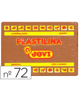 Plastilina jovi 72 marron unidad tamaño grande