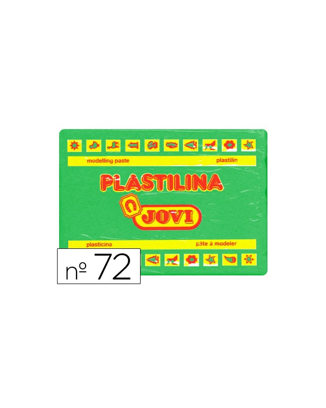 Plastilina jovi 72 verde claro unidad tamaño grande