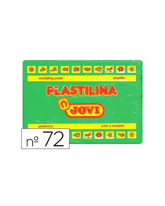 Plastilina jovi 72 verde claro unidad tamaño grande