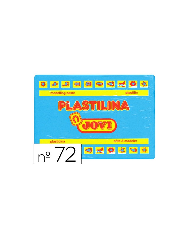 Plastilina jovi 72 azul claro unidad tamaño grande