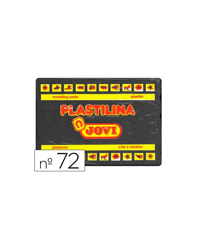 Plastilina jovi 72 negro unidad tamaño grande